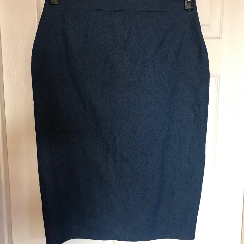 Unique Vintage Denim Pencil Skirt